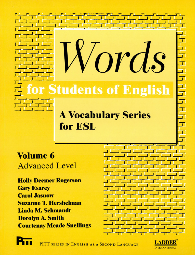 Words for Students of English Volume 6 (Advanced Level)
