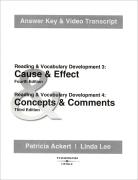 Reading & Vocabulary Development Cause & Effect (Fourth Edition) and Concepts & Comments (Third Edition) : Answer Key & Video Transcript (Paperback)