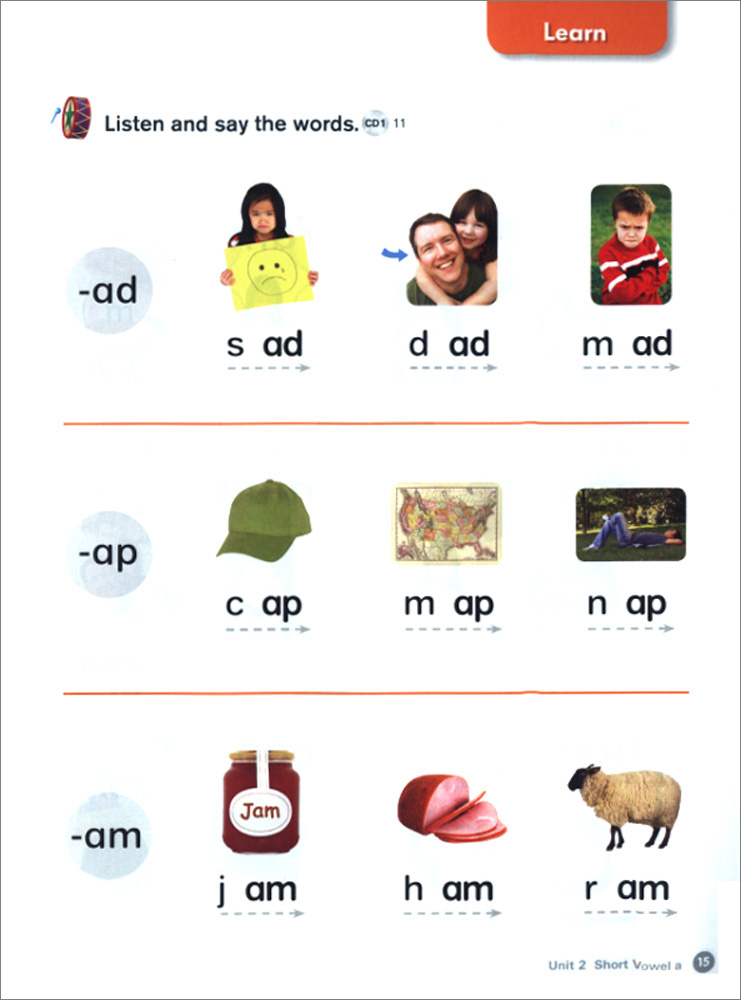 Super Phonics 2 : Student Book with Hybrid CD (Short Vowels)