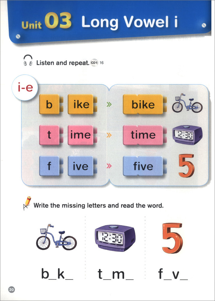 Super Phonics 3 : Student Book with Hybrid CD (Long Vowels)