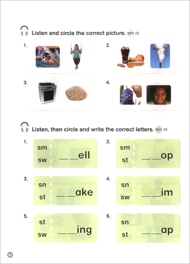 Super Phonics 4 : Student Book with Hybrid CD (Consonant Diagraphs & Blends)