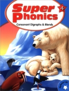 Super Phonics 4 : Student Book with Hybrid CD (Consonant Diagraphs & Blends)