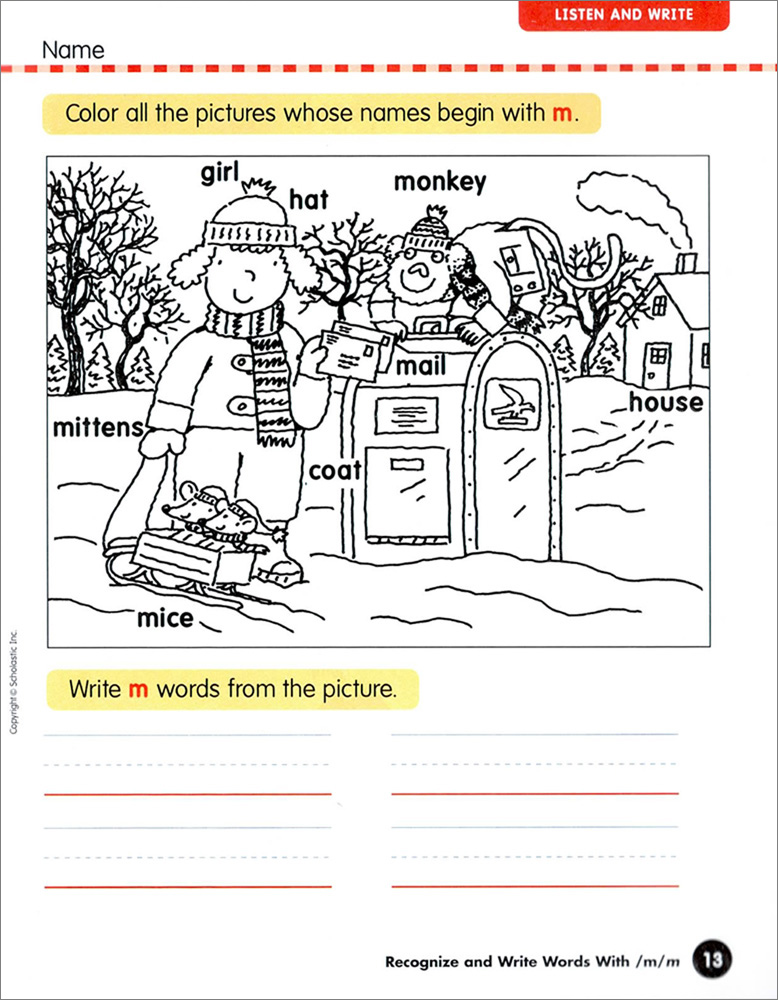 Scholastic Phonics Level A : Workbook (Paperback)