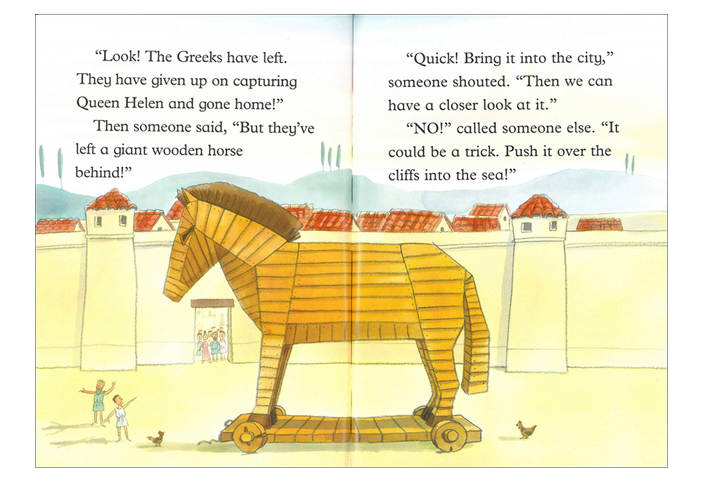 First Greek Myths 4 / Odysseus and the Wooden Horse (Book+CD+QR)