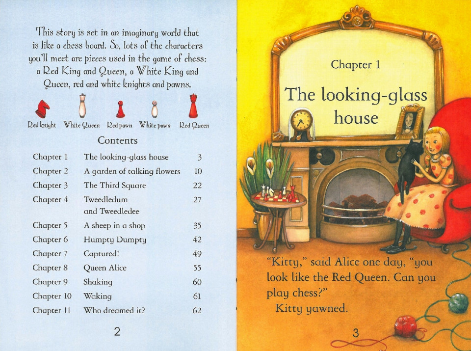 Usborne Young Reading Level 2-27 / Alice Through the Looking-Glass 