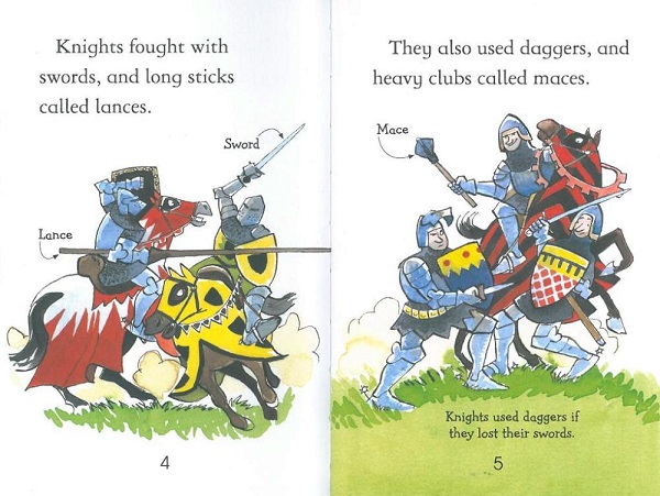 Usborne First Reading Level 4-16 / Knights and Castles 