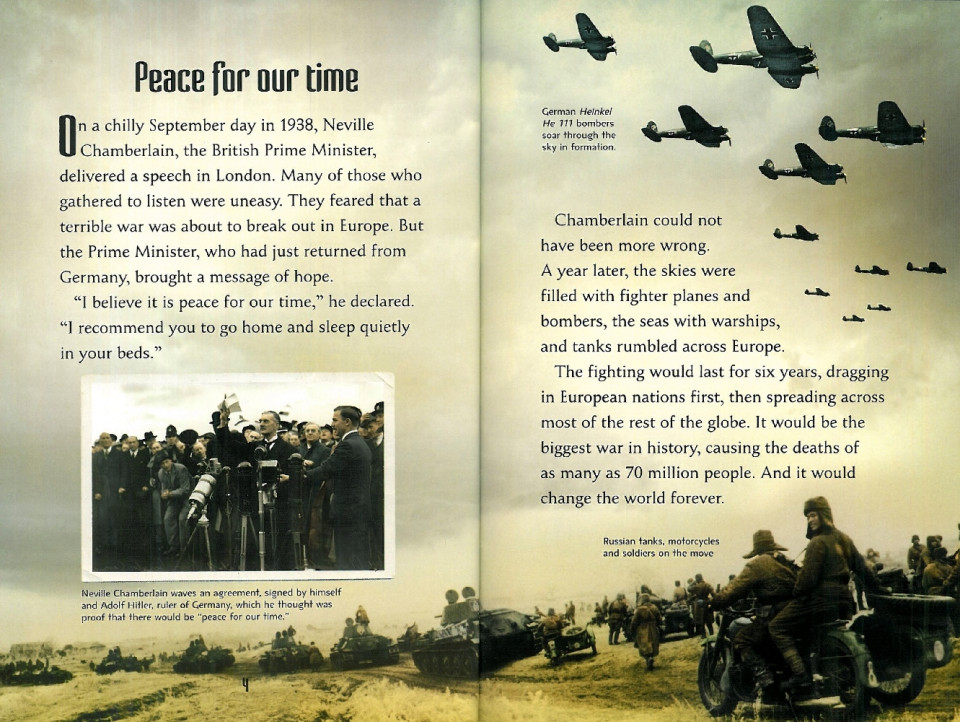 Usborne Young Reading Level 3-45 / The Second World War 
