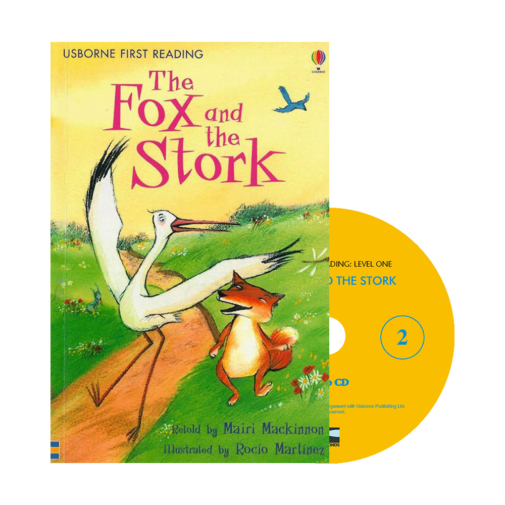 Usborne First Reading Level 1-02 Set / The Fox and the Stork (Book+CD)