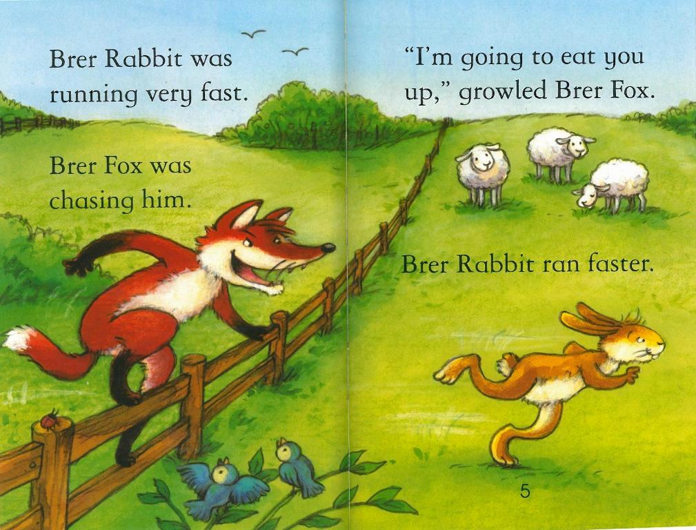 Usborne First Reading Level 2-07 Set / Brer Rabbit Down the Well (Book+CD+Workbook)