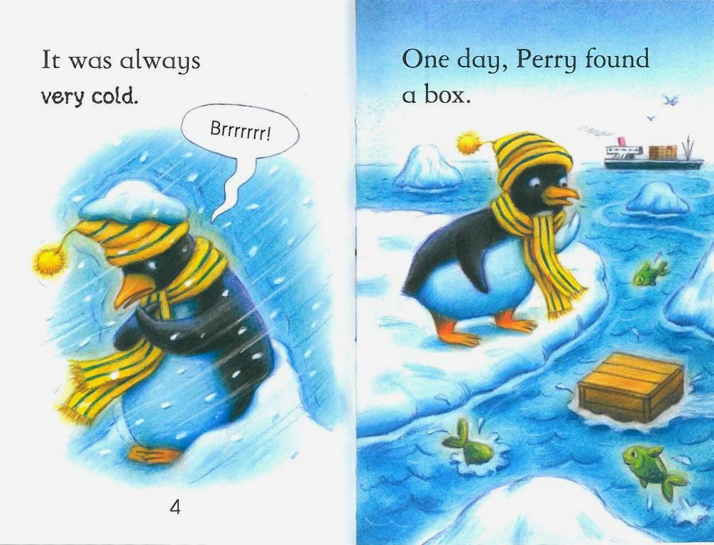 Usborne First Reading Level 2-09 Set / The Chilly Little Penguin (Book+CD+Workbook)