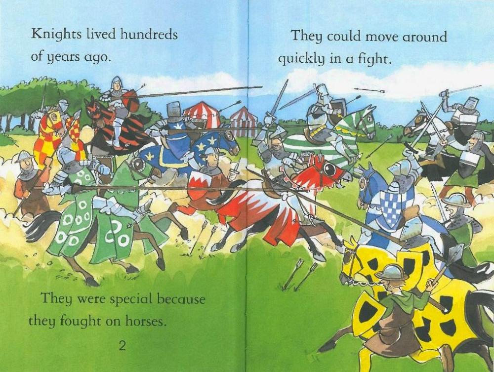 Usborne First Reading Level 4-16 Set / Knights and Castles (Book+CD+Workbook)