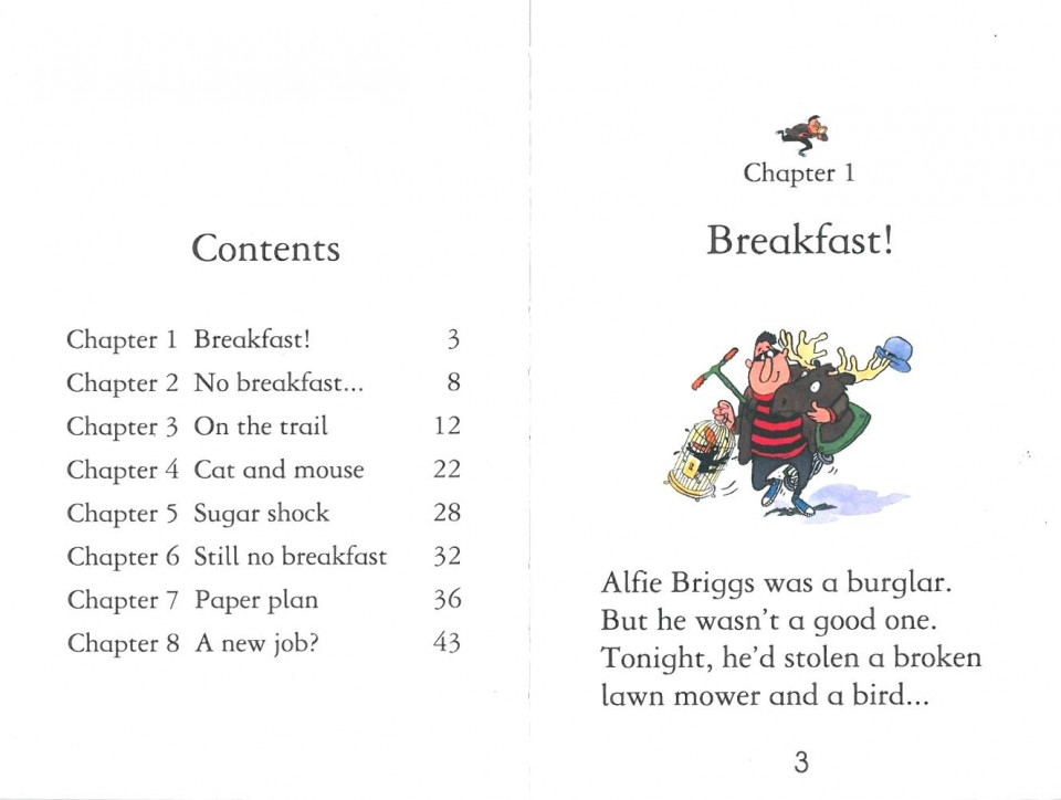 Usborne Young Reading Level 1-06 Set / The Burglar's Breakfast (Book+CD)