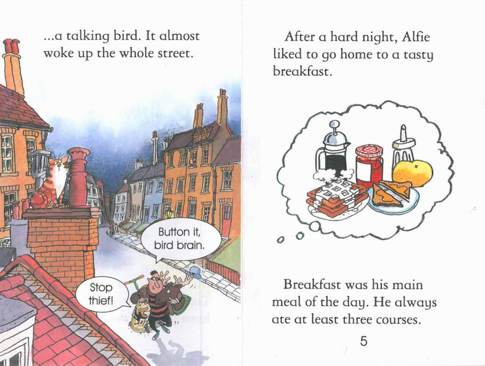Usborne Young Reading Level 1-06 Set / The Burglar's Breakfast (Book+CD)