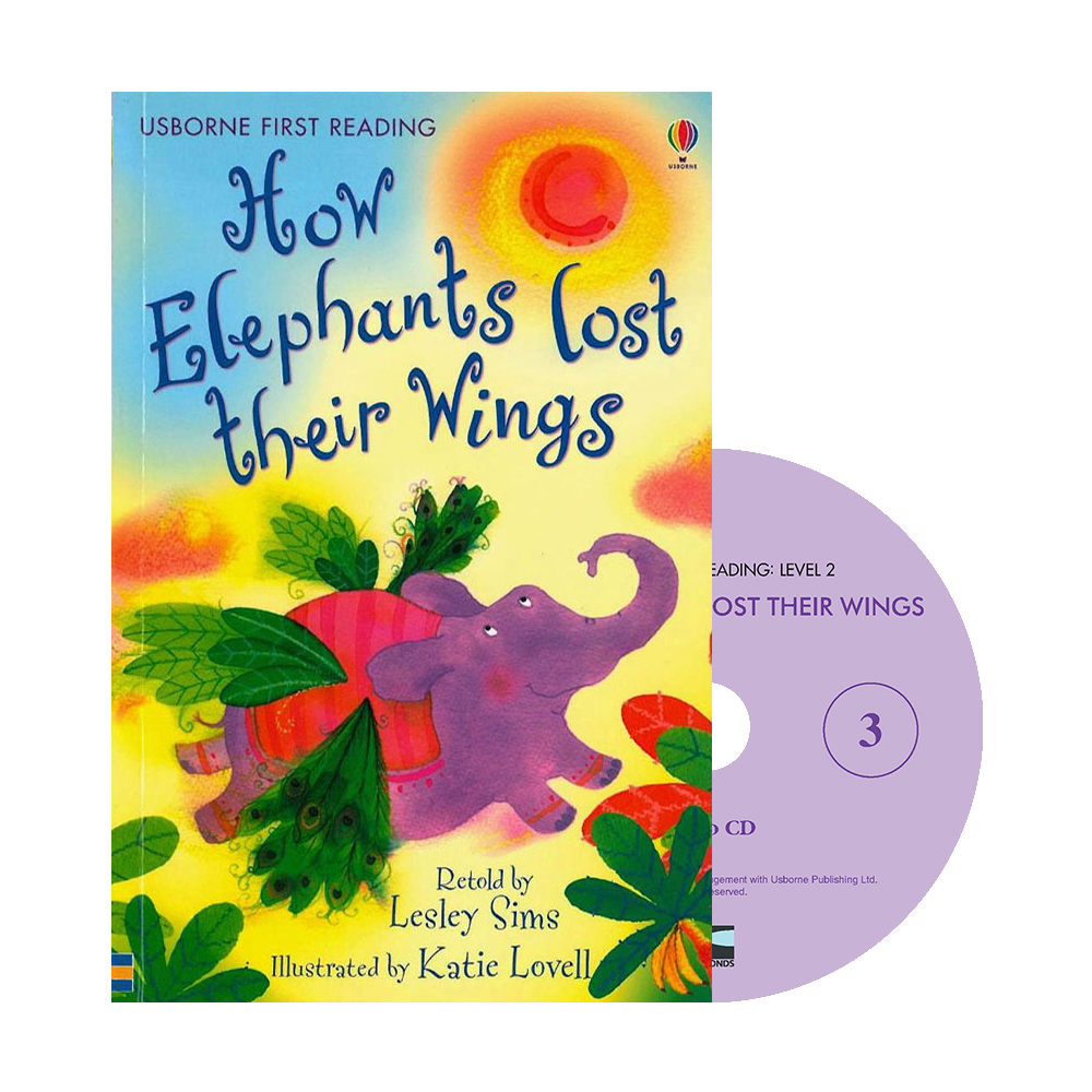Usborne First Reading Level 2-03 Set / How Elephants Lost Their Wings (Book+CD)