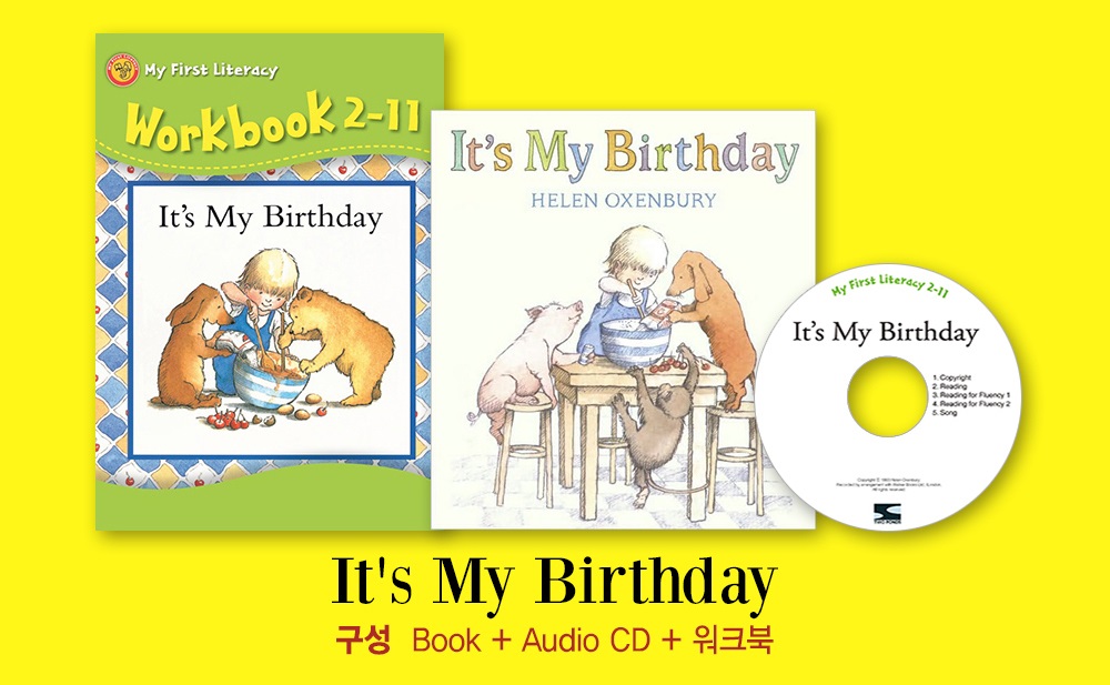Pictory Workbook Set My First Literacy Level 2-11 / It's My Birthday (Book+CD+Workbook)