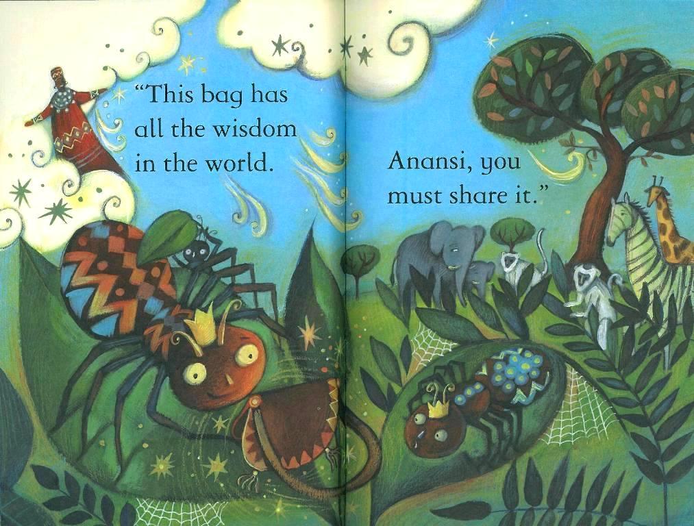 Usborne First Reading Level 1-05 Set / Anansi and the Bag of Wisdom (Book+CD)