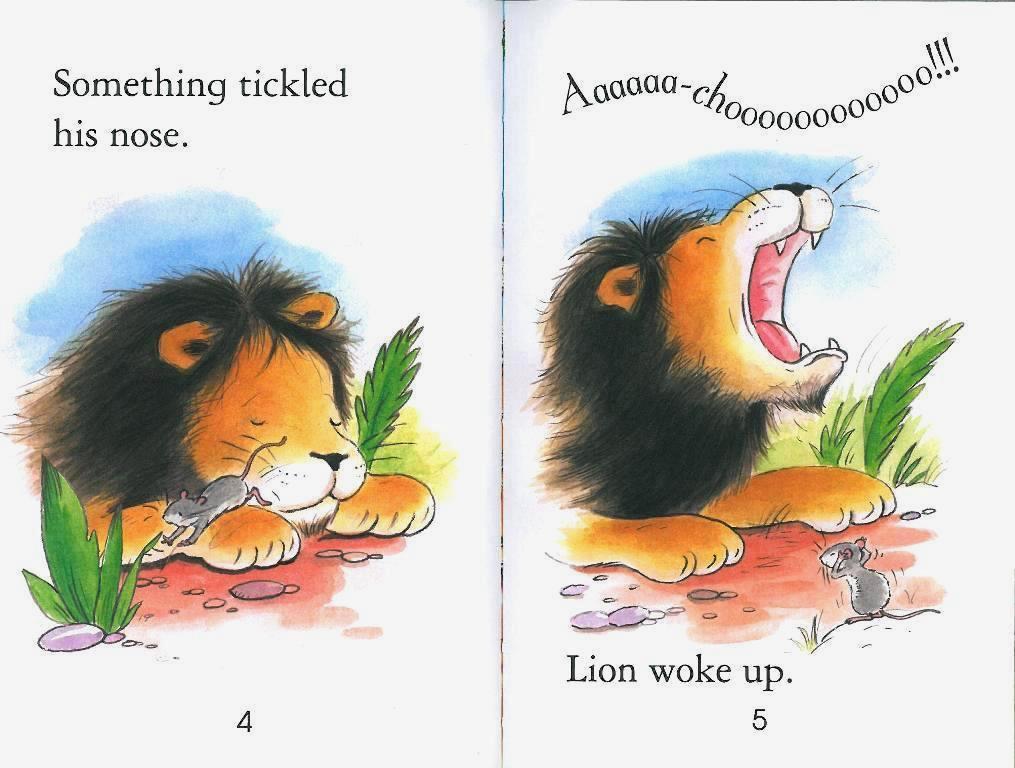 Usborne First Reading Level 1-08 Set / Lion and the Mouse (Book+CD)