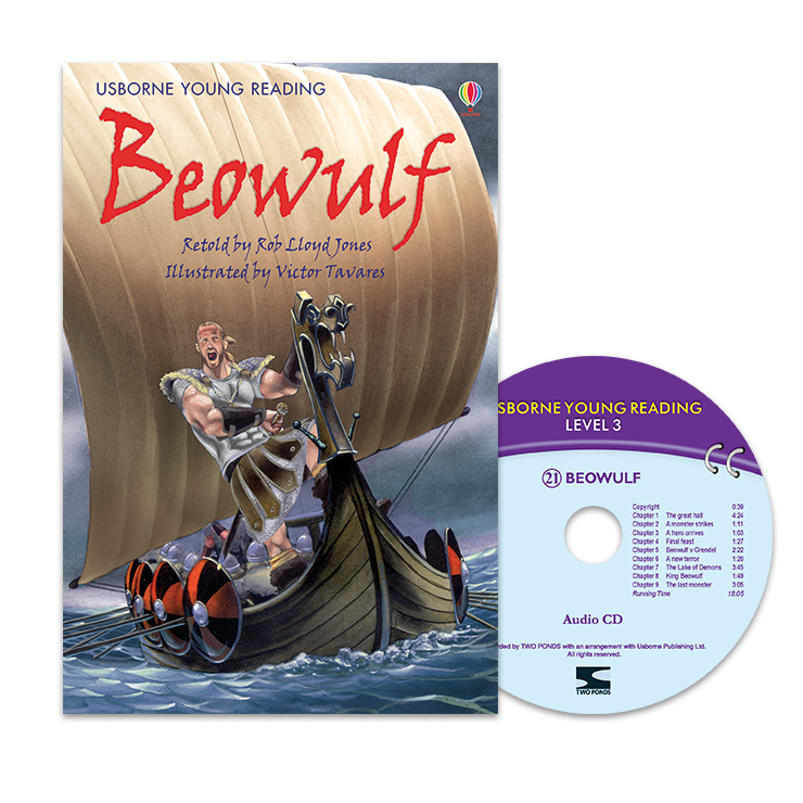 Usborne Young Reading Level 3-21 Set / Beowulf (Book+CD)