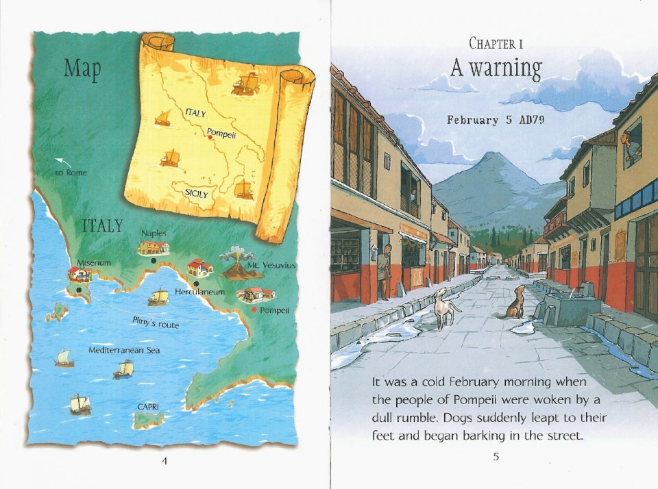 Usborne Young Reading Level 3-42 Set / Pompeii (Book+CD)