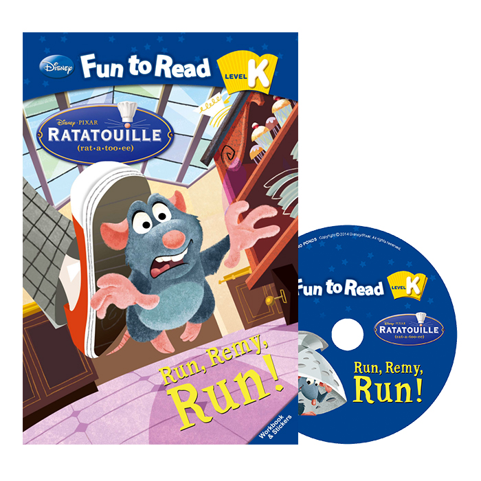 Disney Fun to Read ! K-09 Set / Run, Remy, Run! (라따뚜이)