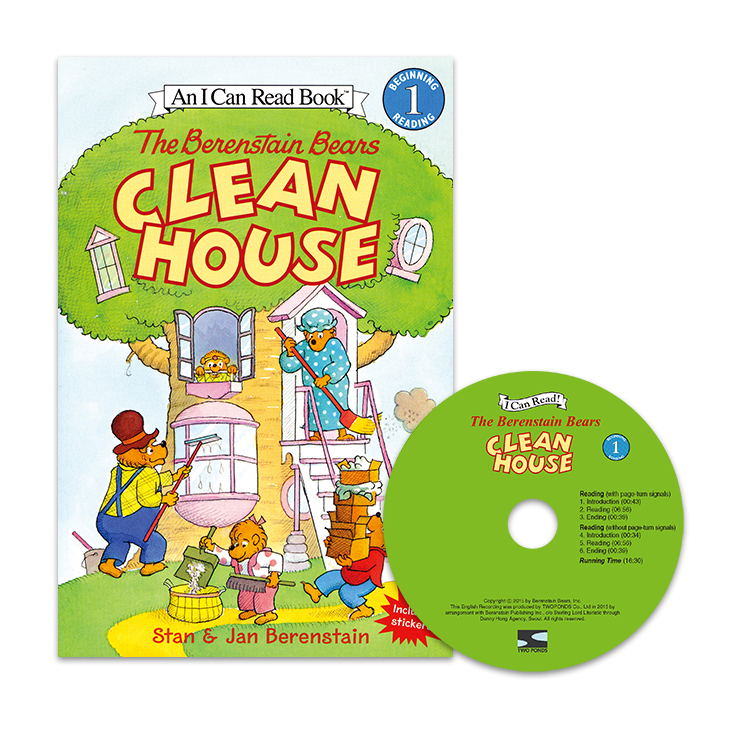 I Can Read Level 1-52 Set / Berenstain Bears Clean House (Book+CD)