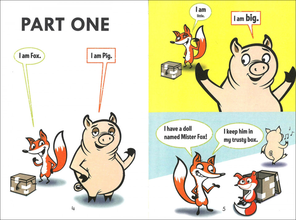 Penguin Bridge Readers 10 / A Pig, A Fox, and A Fox (Book+CD+QR)