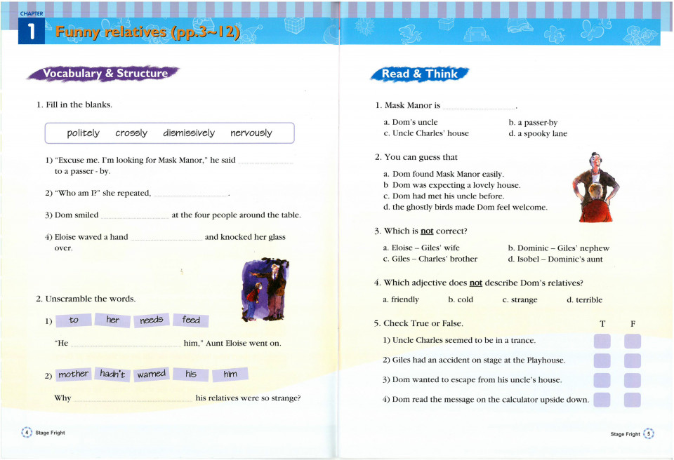 Usborne Young Reading Level 2-19 Set / Stage Fright (Workbook+CD)