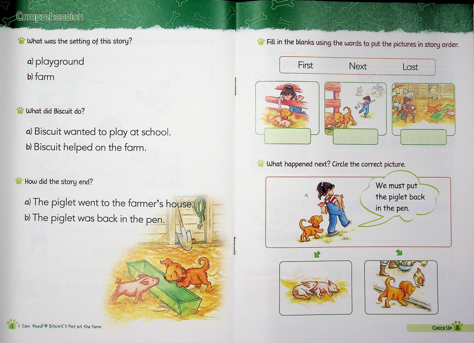 I Can Read ! My First -18 Set / Biscuit's Day At the Farm (Book+CD+Workbook)