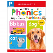 Scholastic Wipe-Clean Workbook: Pre-K Very First Phonics