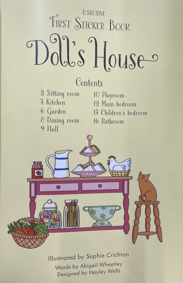 Usborne First Sticker Book: Doll's House
