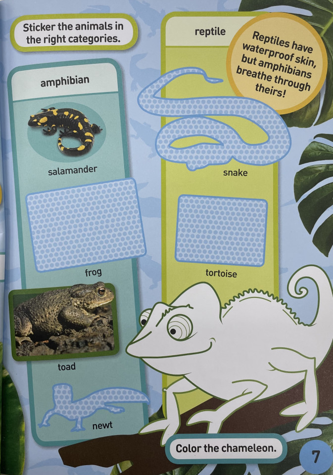 National Geographic Kids Reptiles and Amphibians Sticker Activity Book