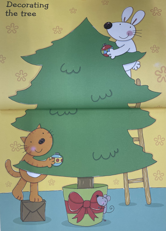Usborne Sticker & Colouring Book / Christmas