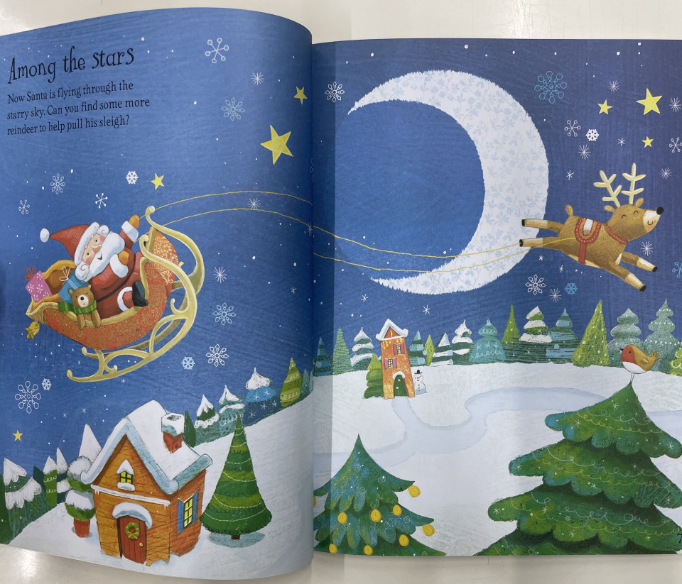 Usborne Sticker & Colouring Book / Santa (2017)