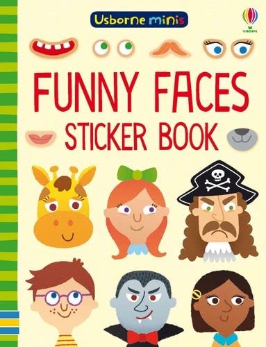 Usborne minis Funny Faces Sticker Book